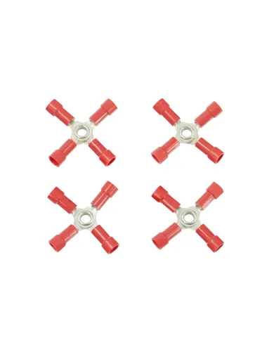 UP98051-22-18 AWG 4-Way (X) Vinyl Connector (4-Pack)