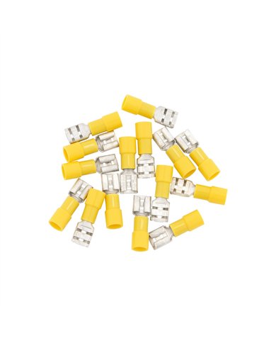 UP98074-12-10 AWG .250 Tab Vinyl FM Disconnect (15-Pack)