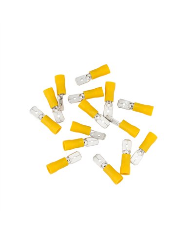 UP98077-12-10 AWG .250 Tab Vinyl M Disconnect (15-Pack)