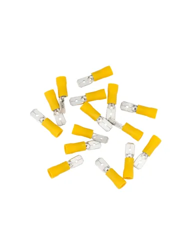 UP98077-12-10 AWG .250 Tab Vinyl M Disconnect (15-Pack)