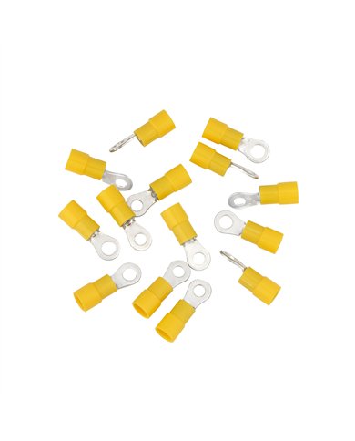UP98082-12-10 AWG 8 Stud Vinyl Ring Terminal (14-Pack)