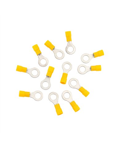 UP98085-12-10 AWG 5/16" Stud Vinyl Ring Terminal (12-Pack)