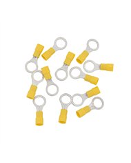 UP98086-12-10 AWG 3/8" Stud Vinyl Ring Terminal (12-Pack)
