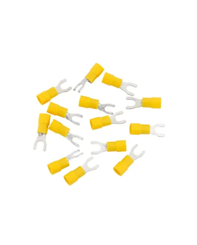 UP98088-12-10 AWG 10 Stud Vinyl Spade Terminal,14 Pcs.