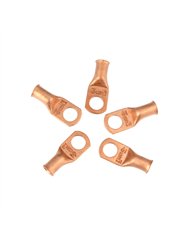 UP98093-4 AWG 3/8" Stud Seamless Tubular Copper Lug (5-Pack)