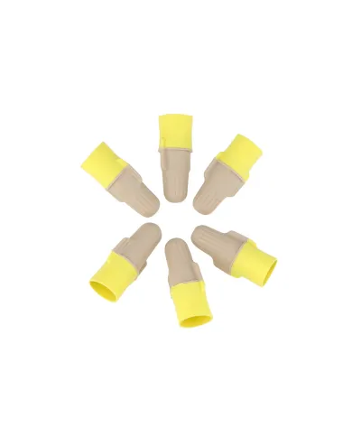 UP98095-22-12 AWG Tan/Yellow Soft Vinyl Twist Connector (6-Pack)