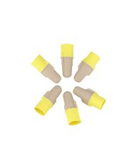 UP98095-22-12 AWG Tan/Yellow Soft Vinyl Twist Connector (6-Pack)