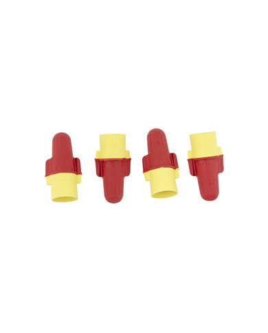 UP98096-18-8 AWG Red/Yellow Soft Vinyl Twist Connector (4-Pack)