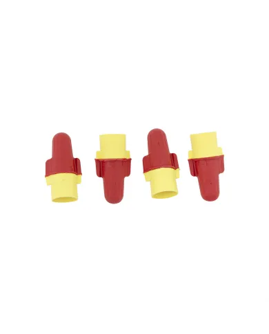UP98096-18-8 AWG Red/Yellow Soft Vinyl Twist Connector (4-Pack)