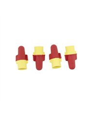 UP98096-18-8 AWG Red/Yellow Soft Vinyl Twist Connector (4-Pack)
