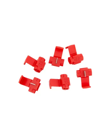 UP98099-22-16 AWG Red Mid-Line Tap Connector w/ Stop (6-Pack)