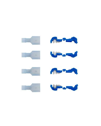 UP98106-16-14 AWG .250 Tab FI Nylon M Disconnect w/ 16-14 AWG T-Tap Slice, 4/4 Pcs.