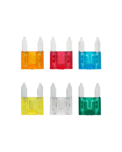UP98112-Mini Fuse Kit 5,10,15,20,25,30 Amp Fuses (6-Pack)