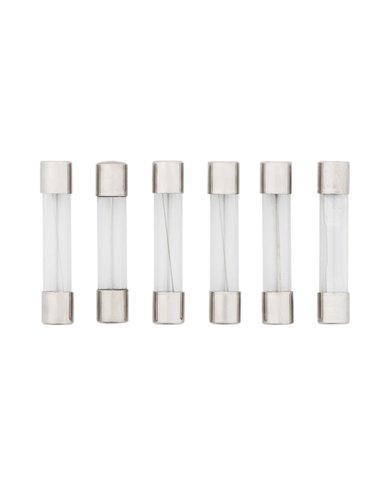 UP98118-British/Japanese Vehicle Fuse Kit 5,7.5,10,15,20,30 AGC Glass Fuses (6-Pack)