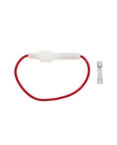 UP98122-In-Line Glass Fuseholder 16 AWG 6.5" Wire w/ 14 Amp SFE Fuse, 1 Set.