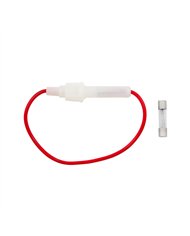 UP98122-In-Line Glass Fuseholder 16 AWG 6.5" Wire w/ 14 Amp SFE Fuse, 1 Set.