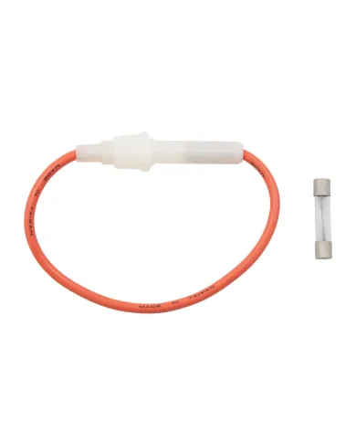 UP98124-In-Line Glass Fuseholder 12 AWG 7" Wire w/ 30 Amp AGC Fuse, 1 Set.