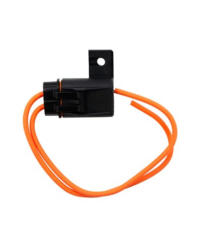 UP98127-In-Line HD ATC/ATO Waterproof Fuseholder w/ (2) 8" 12 AWG Orange GXL Leads
