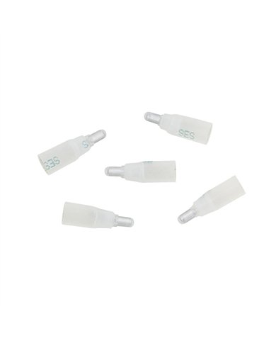 UP98134-22-14 AWG CS Closed-End Heat Shrink Connector - Clear w/ Blue Dash (5-Pack)