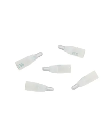 UP98134-22-14 AWG CS Closed-End Heat Shrink Connector - Clear w/ Blue Dash (5-Pack)