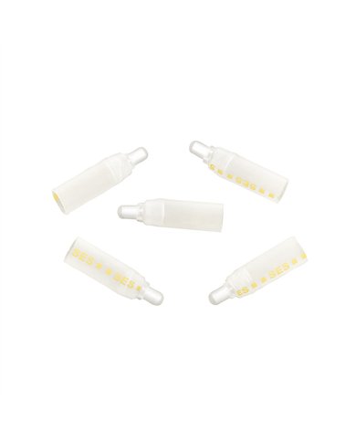 UP98135-18-10 AWG CS Closed-End Heat Shrink Connector - Clear w/ Yellow Dash (5-Pack)
