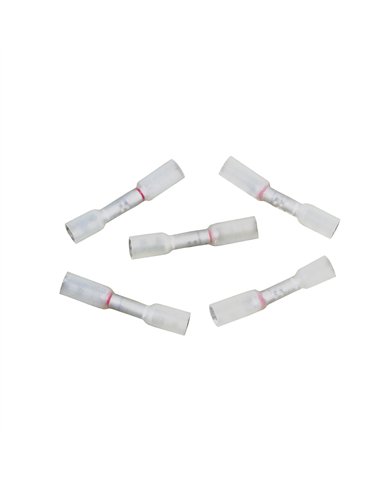 UP98136-24-22 to 20-18 AWG CS Multi-Wire Heat Shrink Connector - Clear w/ White Dash (5-Pack)