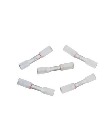 UP98136-24-22 to 20-18 AWG CS Multi-Wire Heat Shrink Connector - Clear w/ White Dash (5-Pack)