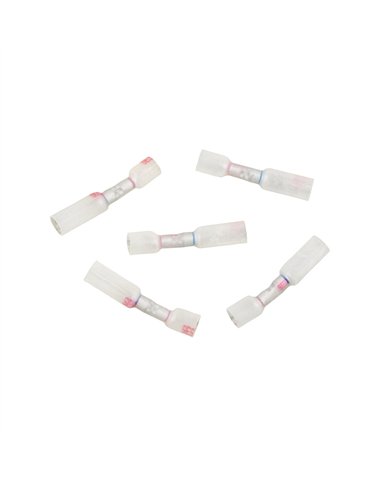 UP98137-20-18 to 16-14 AWG CS Multi-Wire Heat Shrink Connector - Clear w/ Red Dash (5-Pack)