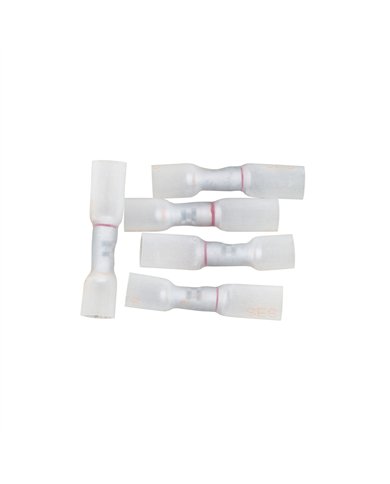 UP98139-12-10 to 8 AWG CS Multi-Wire Heat Shrink Connector - Clear w/ Yellow Dash (5-Pack)