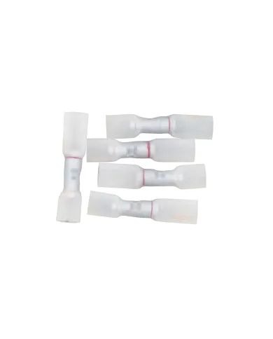 UP98139-12-10 to 8 AWG CS Multi-Wire Heat Shrink Connector - Clear w/ Yellow Dash (5-Pack)