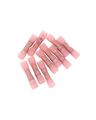 UP98145-12-10 to 8 AWG CS Heat Shrink Step-Down Butt Connector - Pink (10-Pack)