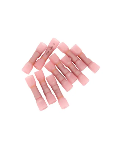 UP98145-12-10 to 8 AWG CS Heat Shrink Step-Down Butt Connector - Pink (10-Pack)