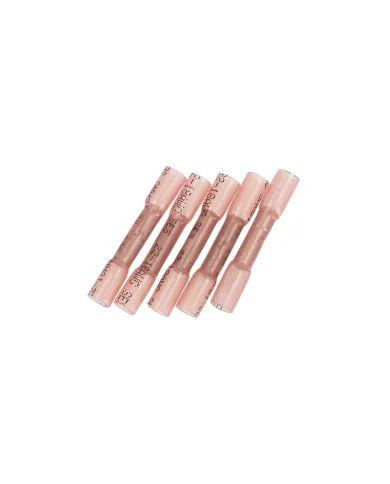 UP98147-22-18 AWG CS Heat Shrink Butt Connector - Red (5-Pack)