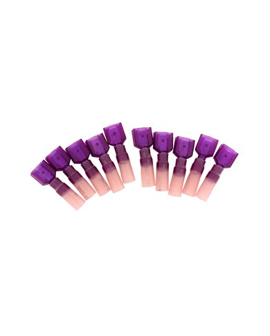 UP98157-22-18 AWG .250 Tab CS Fully Insulated Heat Shrink M Disconnect - Red (10-Pack)
