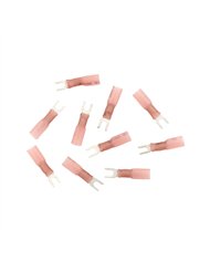 UP98158-22-18 AWG 6 Stud CS Heat Shrink Spade Terminal - Red (10-Pack)