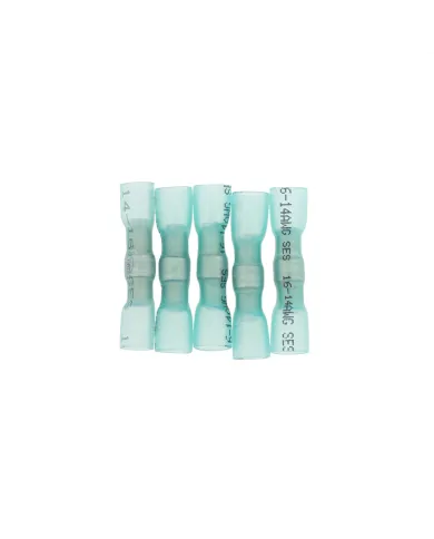 UP98164-16-14 AWG CSS Heat Shrink Butt Connector - Blue (5-Pack)