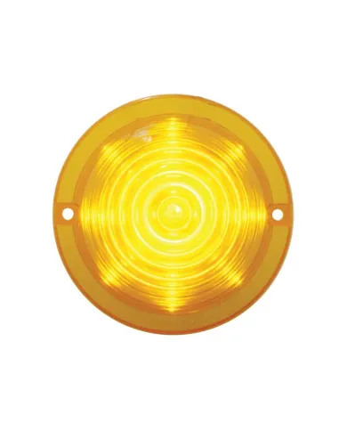 UP38278B-13 LED Beehive Truck-Lite Style Cab Light - Amber LED/Amber Lens (Bulk)