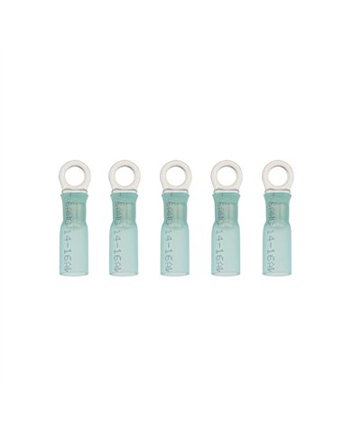 UP98167-16-14 AWG 10 Stud CS Heat Shrink Ring Terminal - Blue (5-Pack)