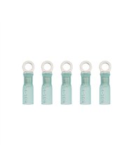 UP98167-16-14 AWG 10 Stud CS Heat Shrink Ring Terminal - Blue (5-Pack)