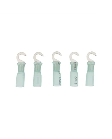 UP98171-16-14 AWG 10 Stud CS Heat Shrink Hook Terminal - Blue (5-Pack)