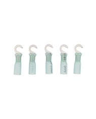 UP98171-16-14 AWG 10 Stud CS Heat Shrink Hook Terminal - Blue (5-Pack)