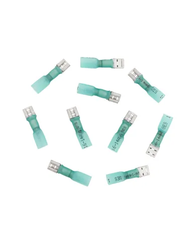 UP98172-16-14 AWG .250 Tab CSS Heat Shrink FM Disconnect - Blue (10-Pack)