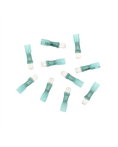 UP98173-16-14 AWG .250 Tab CSS Heat Shrink M Disconnect - Blue (10-Pack)