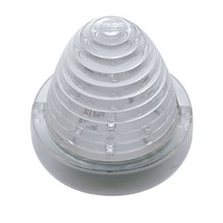UP38279-13 LED Beehive Truck-Lite Style Cab Light - Amber LED/Clear Lens