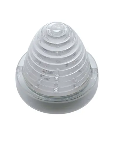 UP38279-13 LED Beehive Truck-Lite Style Cab Light - Amber LED/Clear Lens