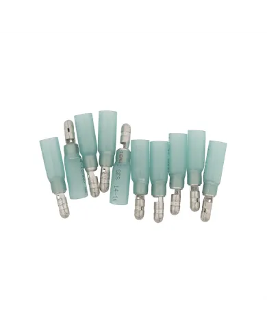 UP98177-16-14 AWG .157 Tab CS Heat Shrink M Bullet - Blue (10-Pack)