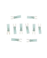 UP98179-16-14 AWG 8 Stud CS Heat Shrink Spade Terminal - Blue (10-Pack)