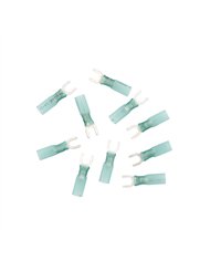 UP98180-16-14 AWG 10 Stud CS Heat Shrink Spade Terminal - Blue (10-Pack)