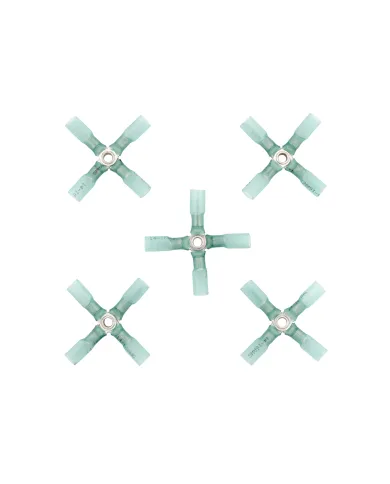UP98182-16-14 AWG 4-Way (X) CS Heat Shrink Connector - Blue (5-Pack)