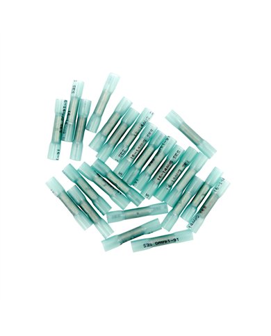 UP98183-16-14 AWG CS Heat Shrink Butt Connector - Blue (25-Pack)
